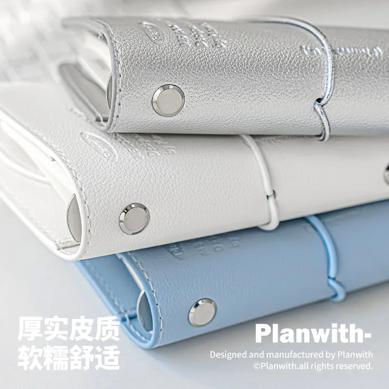 Planwith M5 Binder Notebook Set with Versatile Gel Pens and Flipchart Notepad