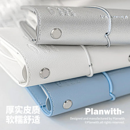 Planwith M5 Binder Notebook Set with Versatile Gel Pens and Flipchart Notepad