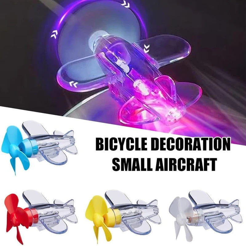 Wind Powered Airplane LED Light For Motorcycle Car Decoration