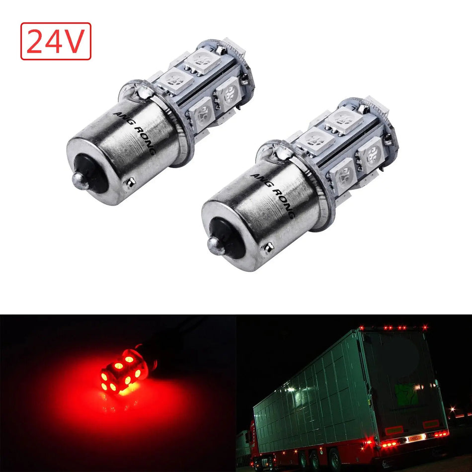 HGV Lkw rotes P21W 13 SMD LED Bremslicht für 24V, Hochleistungs-Seitenblinker