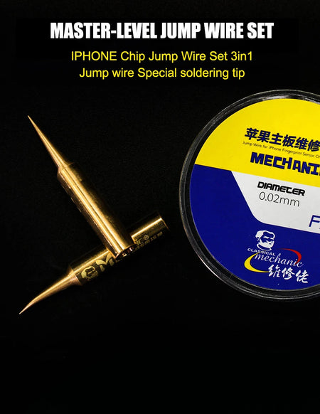 MECHANIC FX-T9 100M Fly Line PCB Repair Wire &ndash; Ultra-Fine 0.02mm Pure Copper