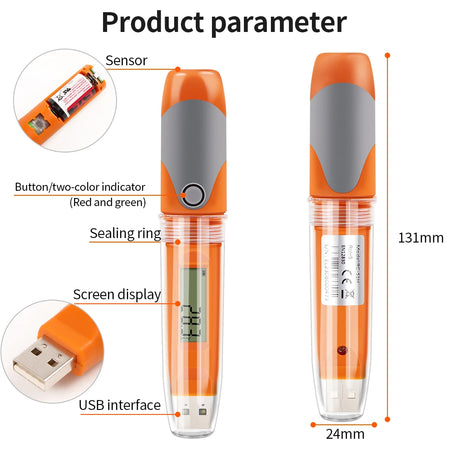 Elitech RC-51H Logger &ndash; Waterproof USB Temperature Recorder