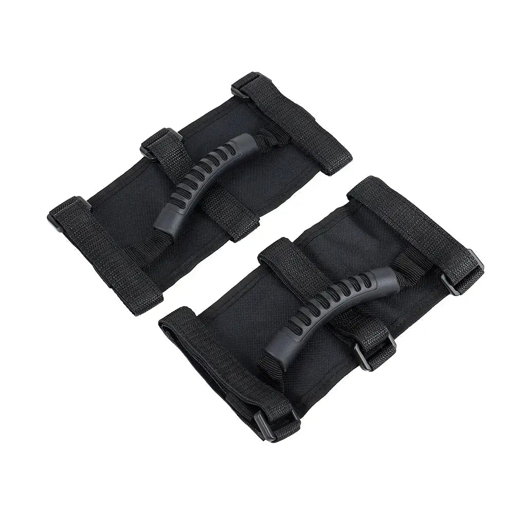 2pcs Premium Roll Bar Grab Handle Black for Jeep Wrangler CJ YJ TJ JK by InterCyprus Trading Ltd