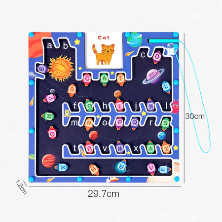 Montessori Magnetic Alphabet Maze Letter Puzzle - Magnet