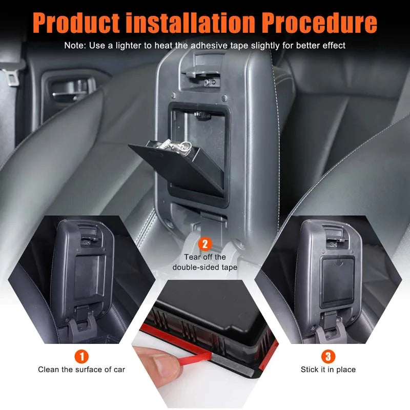 ABS μαύρο κουτί αποθήκευσης κεντρικής κονσόλας Mitsubishi L200 Triton