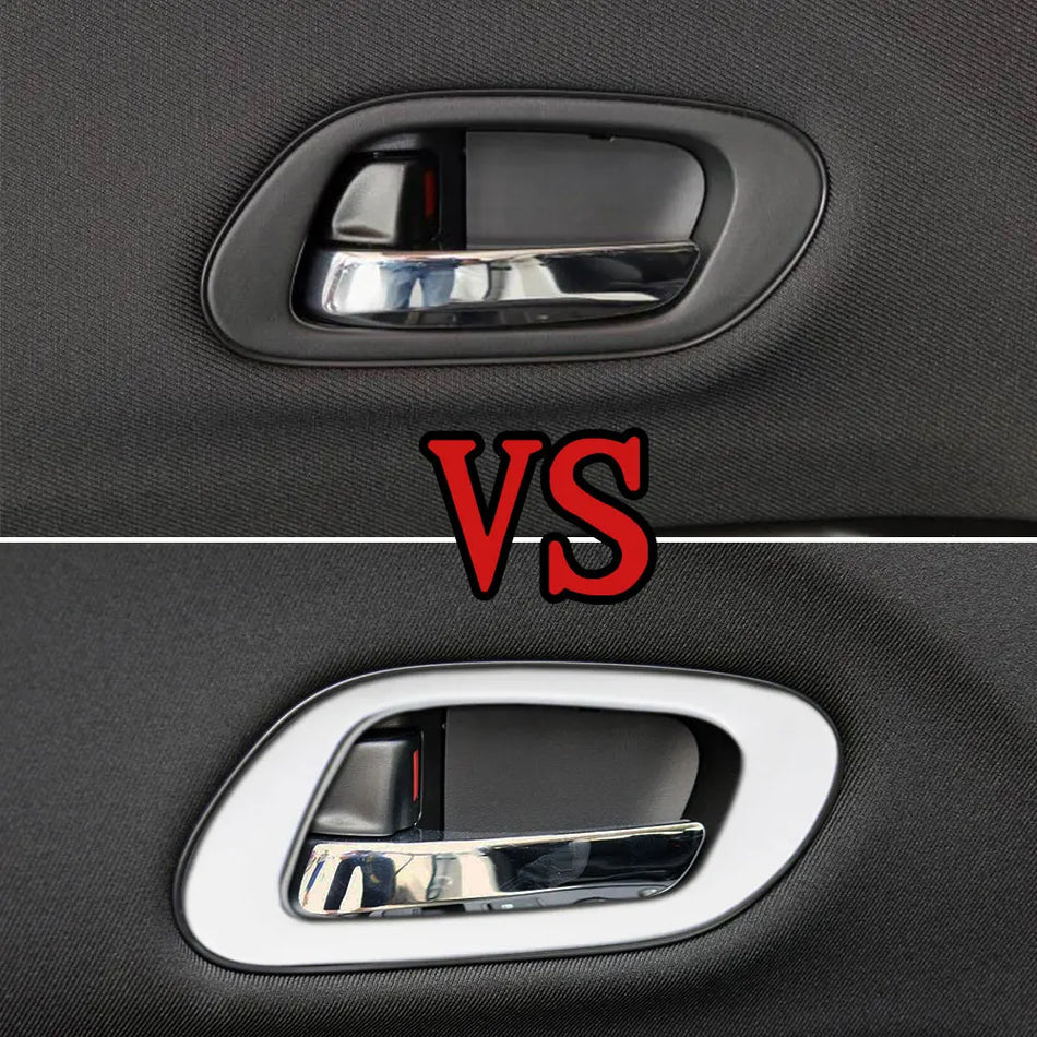 Honda HRV dörrhandtagsram klistermärke täckning i ABS silver 4 delar