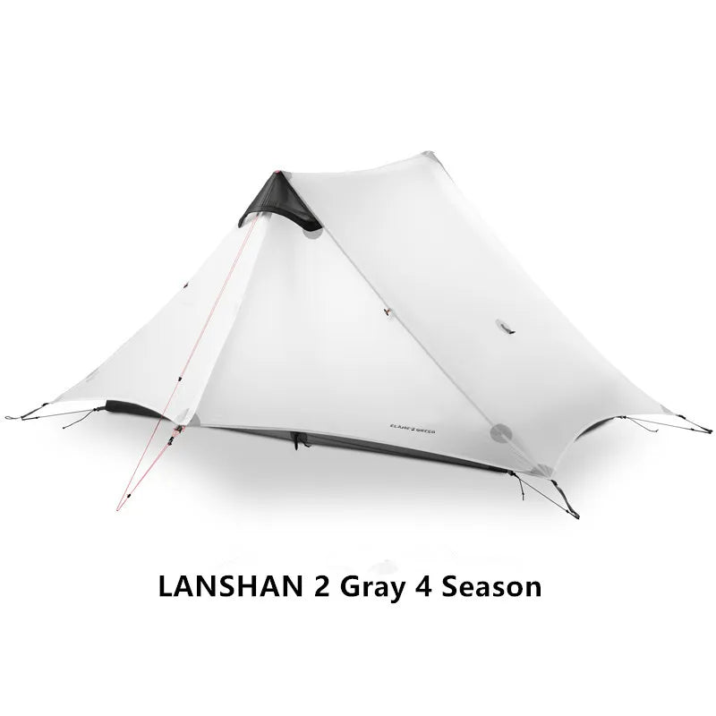 FLAME'S CREED LanShan Ultralight 2-Person 3-Season Camping Tent Gray 2P 4 Season