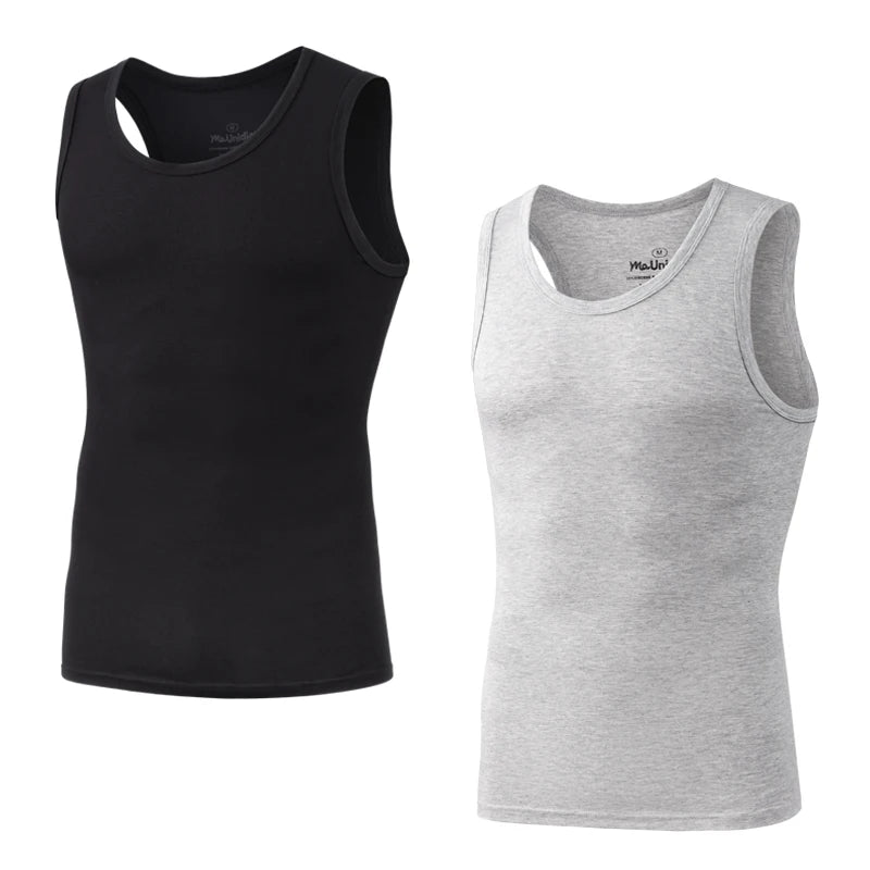 Men's Bamboo Fiber Compression Tank Tops - 2 Pack