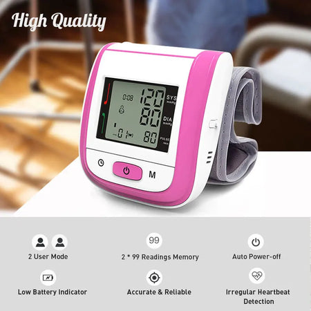 JianYouCare BP-02 Wrist Blood Pressure Monitor &ndash; 99 Memory