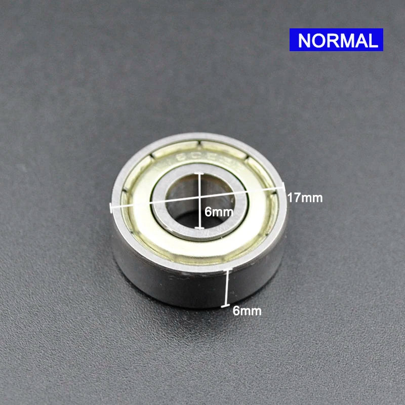 606ZZ 6x17x6mm Deep Groove Ball Bearing &ndash; High Precision 606 ZZ Normal / CHINA / 10Pcs