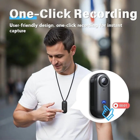 Compact 4K UHD Mini Vlog Camera with Magnetic Mounting and Long Battery Life