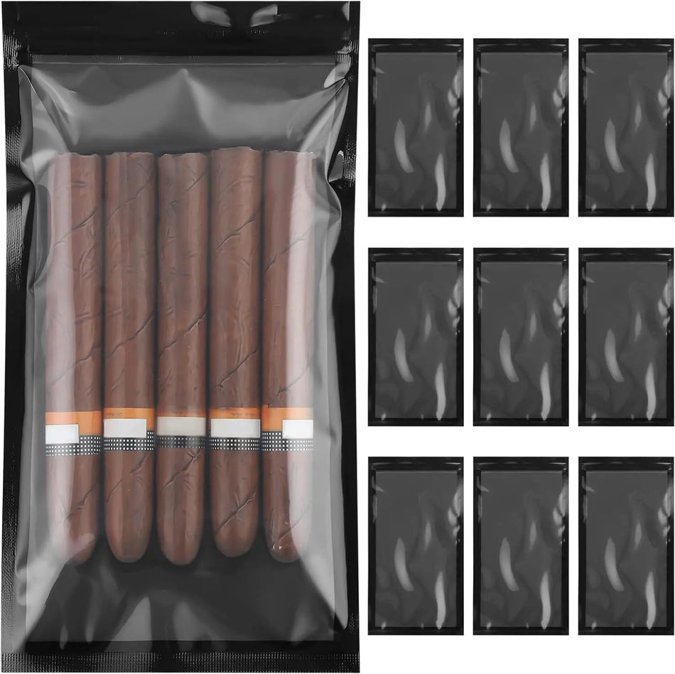 Cigar Humidor Väskor Fuktighetsbevarande Väska Återanvändbar Resa Zip Lock