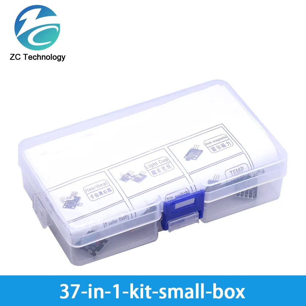 Arduino 45 in 1 Sensors Modules Starter Kit &ndash; Superior Versatility for UNO R3 and MEGA2560 37-in-1-kit-s-box / CHINA