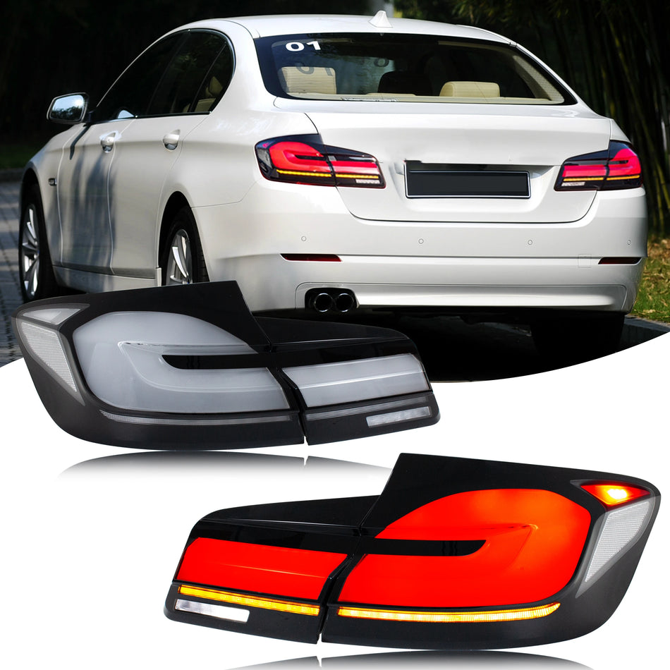 Luces traseras LED de la serie 5 de BMW F10 con intermitentes secuenciales, ABS