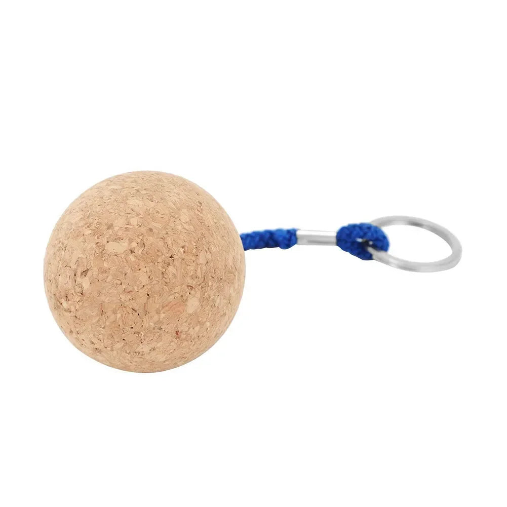 Floating Cork Keyring Balls - 2 Pack for Secure Outdoor Key Storage Blue / CN (Origin)