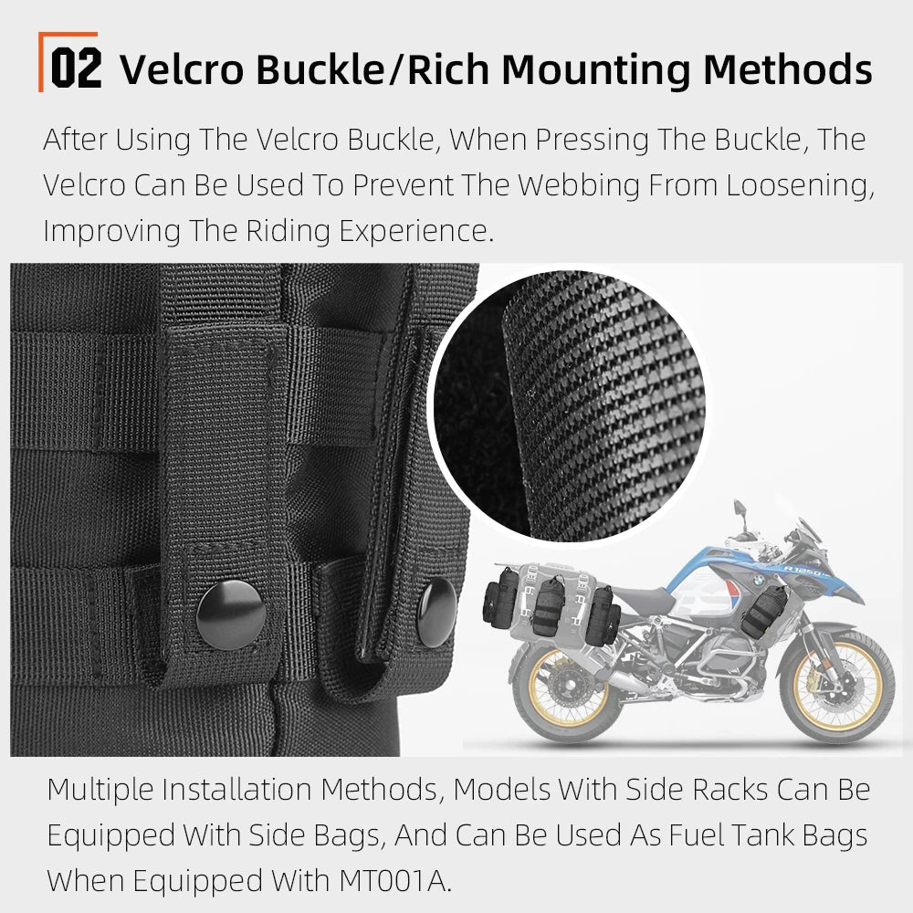 Rhinowalk Motorcycle Bottle Holder &ndash; Quick-Release Insulated Design