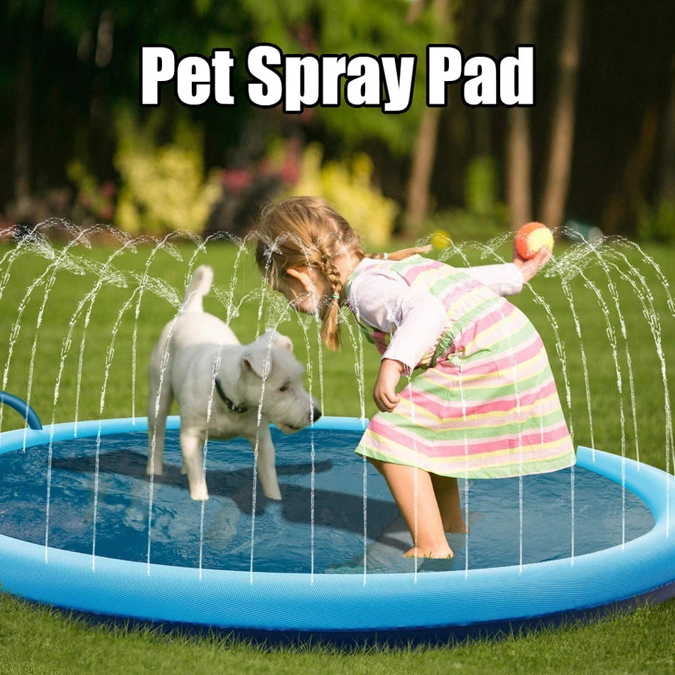 Hundvattensprutmåtta med förtjockad PVC, halkfri, hopfällbar utomhusduschmatta för medelstora till stora hundar