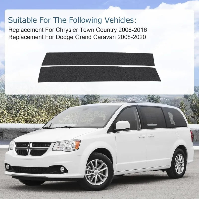 Kunststoff-Zierleisten für B-Säulen für Chrysler Town Country, Dodge Grand Caravan, 2er-Pack