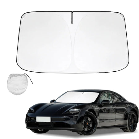 Porsche Taycan Windshield Sun Shade - UV Blocking &amp; Foldable Sun Visor Protector For Taycan