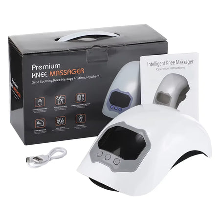 Wireless Knee Joint Massager &ndash; Airbag Compression Massage TypeC White