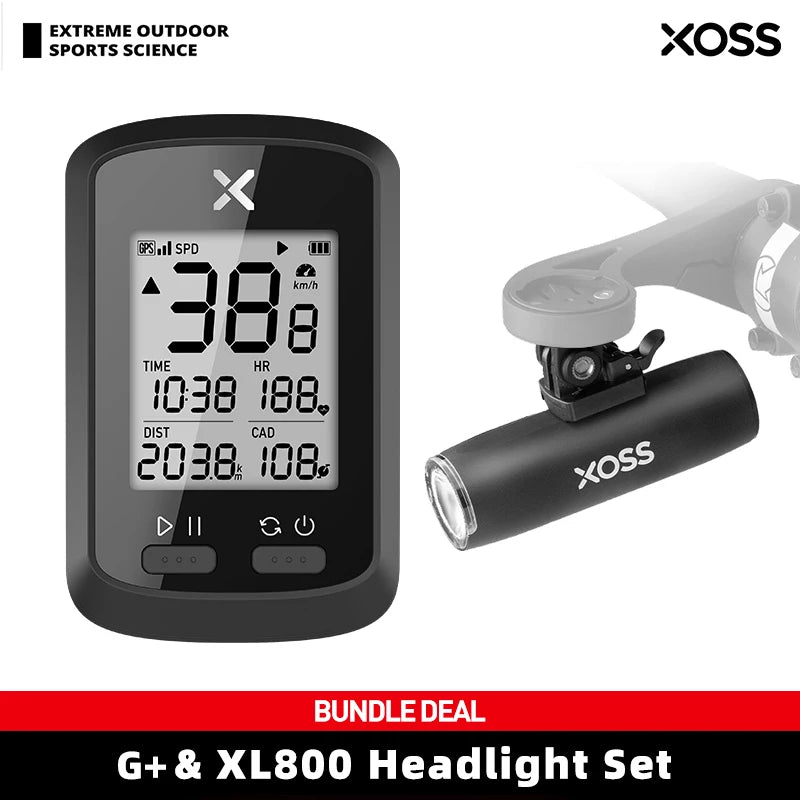 XOSS G Plus GPS Bike Computer &ndash; Waterproof Bluetooth Connectivity GPlus n XL800