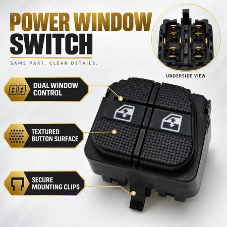 Power Window Switch 12 Pin 1H0959855 For VW Golf Mk3 Vento Jetta LHD by InterCyprus Trading Ltd