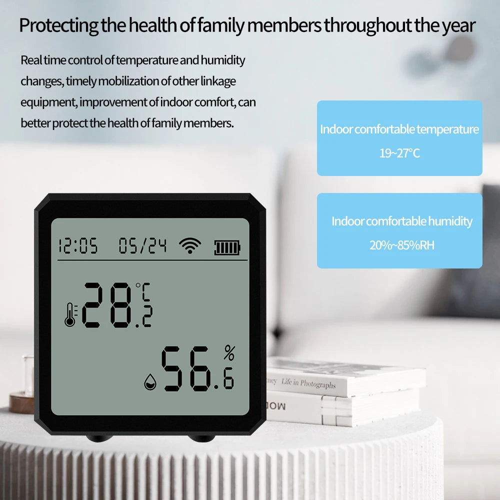 JuanJuan WiFi Temperature Humidity Sensor - LCD Display