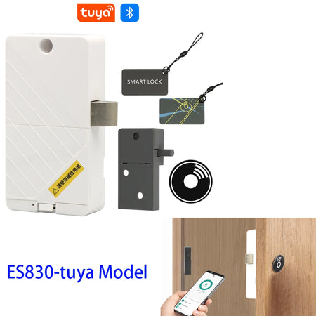 GS312-tuya Hidden Cabinet Lock &ndash; App Unlock RFID Access ES830-tuya