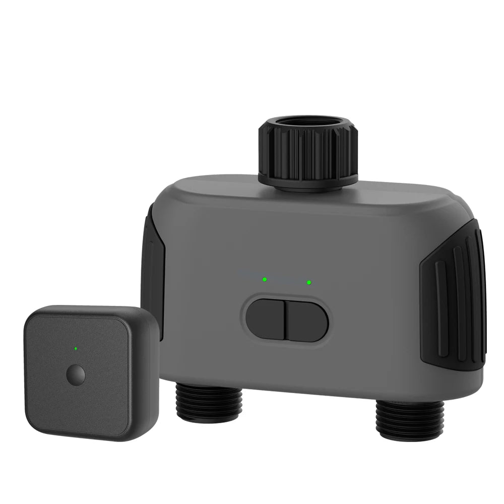 1/2-Way Water Timer &ndash; Smart Auto Irrigation System with Bluetooth and WiFi Compatibility 2 outlets with hub
