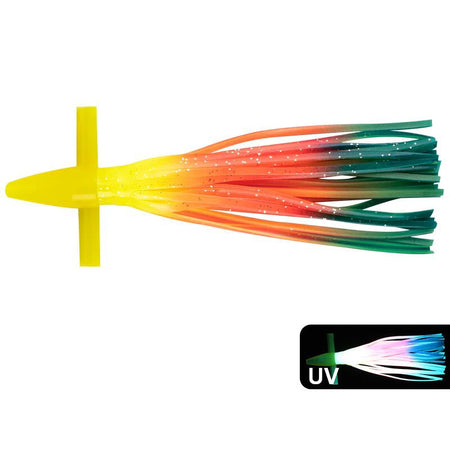 18cm/23cm Trolling Skirt Tuna Lures - Biomimetic Squid Bait for Sea Fishing yellow / 23cm / CHINA