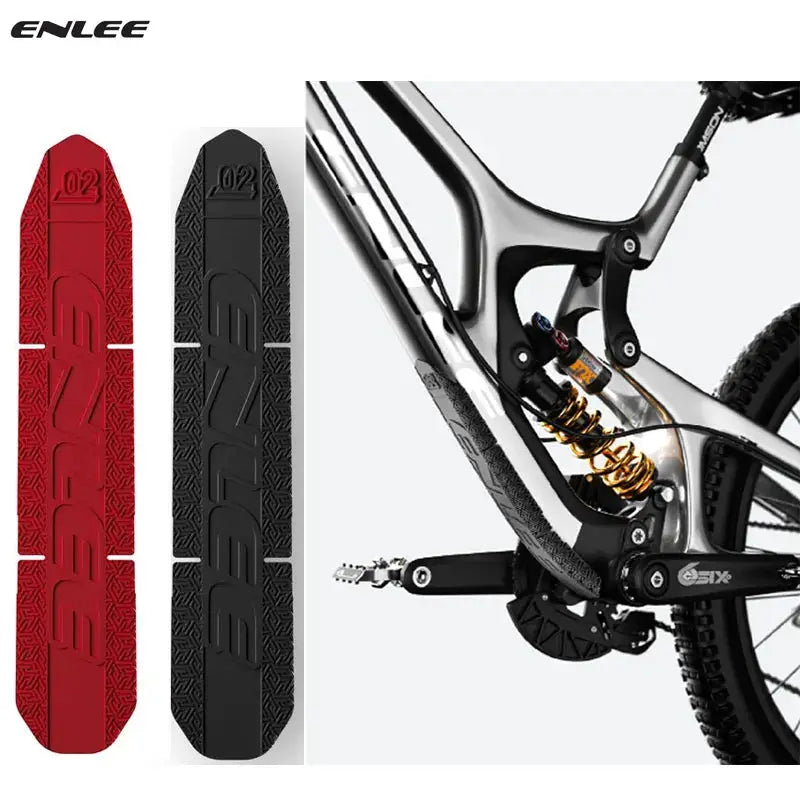 ENLEE Mountain Bike Frame Protection Lower Tube Sticker Silicone 3M Bottom Sticker Anti-Collision Waterproof Protection Plate by InterCyprus Trading Ltd