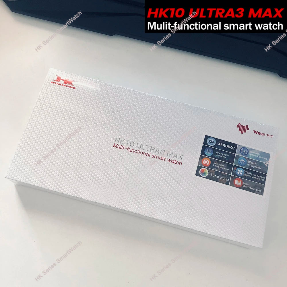 HK10 Ultra 3 MAX 2025 &ndash; AMOLED NFC GPS Smartwatch AI