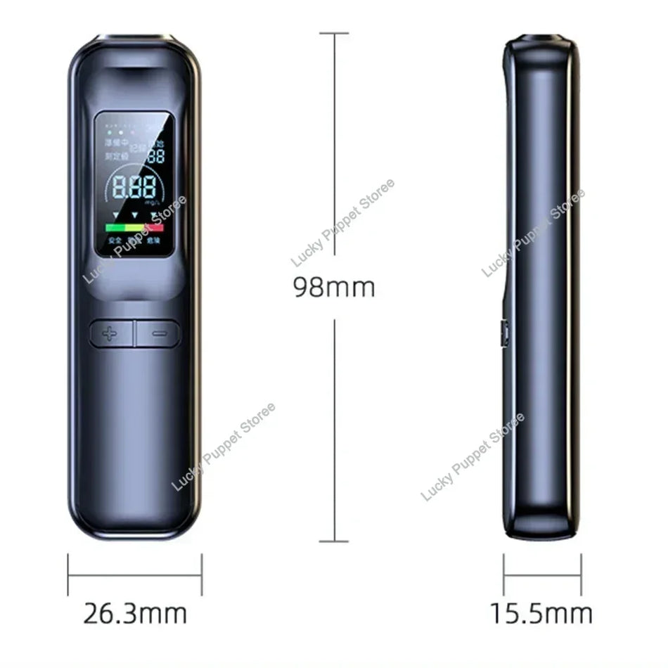 Портативен цифров алкохолен тестер с презареждаема батерия