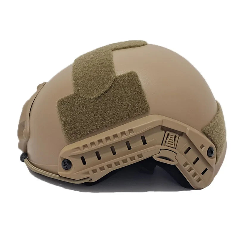 FAST MH Helmet - Lightweight ABS Safety Gear for Air Guns Orange without holes