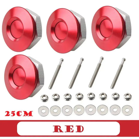 4Pcs 25/30/32mm Car Push Button Bonnet Hood Pin Quick Release Latch Lock Clip Kit Aluminum Engine Exterior Parts Universal by InterCyprus Trading Ltd