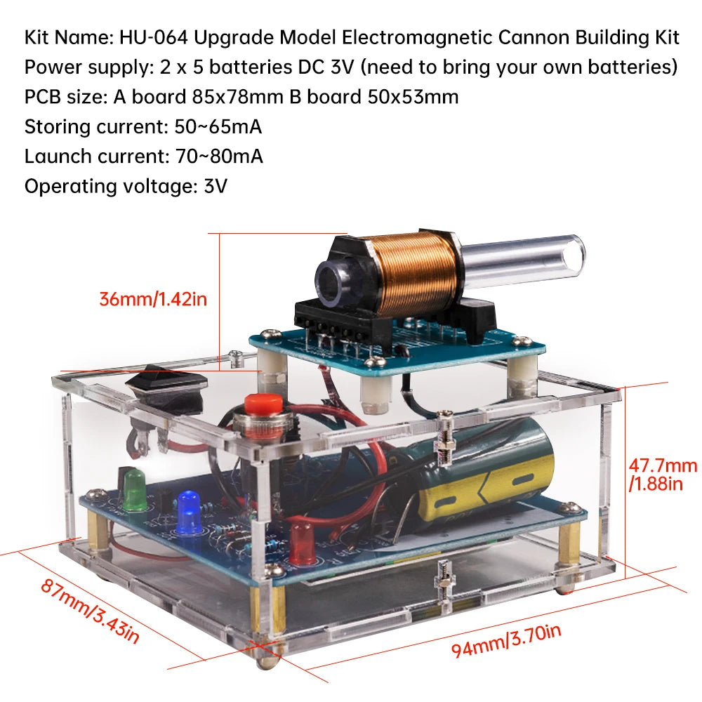 Electromagnetic Transmitter Shooting Game DIY Kit