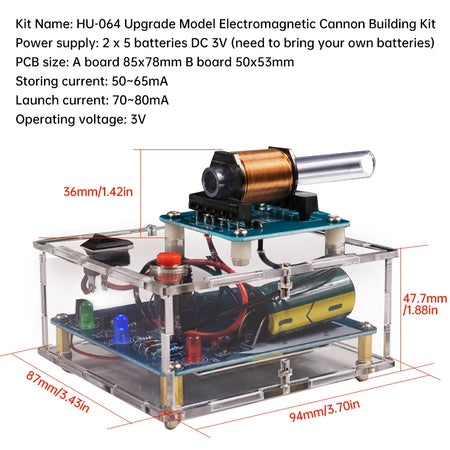 Electromagnetic Transmitter Shooting Game DIY Kit