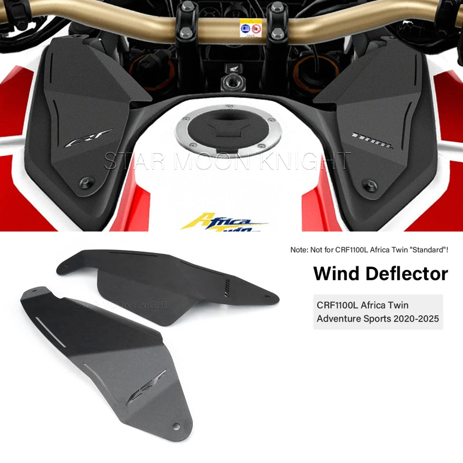 Воздушный дефлектор передней вилки Honda CRF1100L Africa Twin Adventure Sports, алюминиевый ветровой дефлектор для комфорта водителя