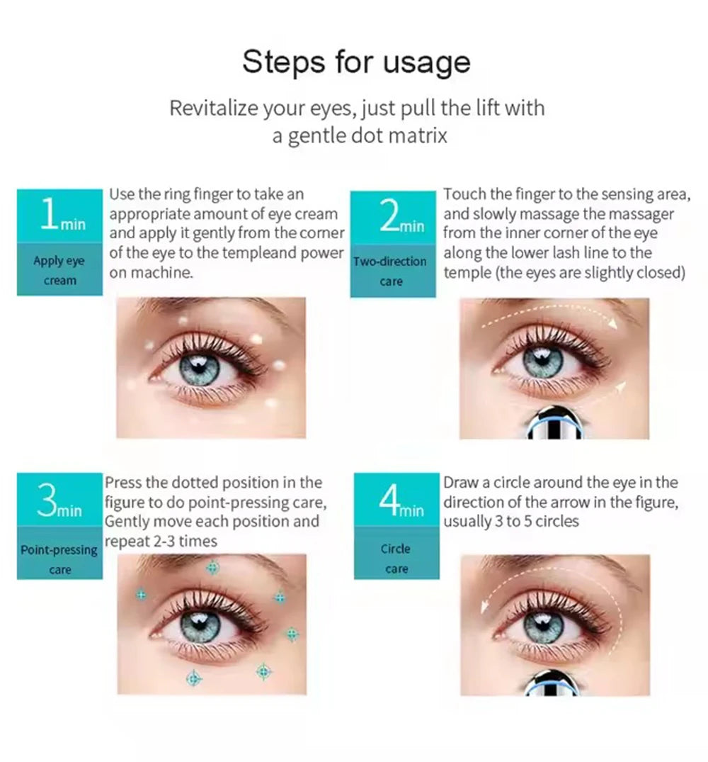 Vilnason Eye Massage Wand &ndash; Rechargeable Eye Massage