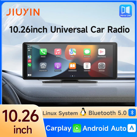10.26 Inch Universal Car Radio Player with GPS, Wireless CarPlay &amp; Android Auto