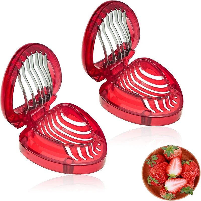 Strawberry Slicer &ndash; Multifunctional Stainless Steel Kitchen Gadget
