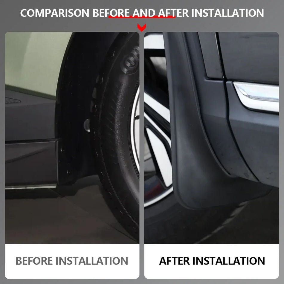 MG4 EV Blatníky ABS Černé pro Přední a Zadní 4dílná Sada Snadná Instalace