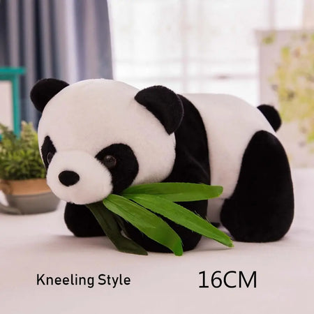 Super Cute Kneeling and Sitting Plush Panda Toy 16cm-Kneeling Style