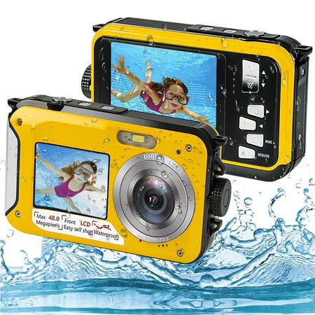 Underwater Camera HD 48MP &ndash; Dual Screen Waterproof Video Recorder