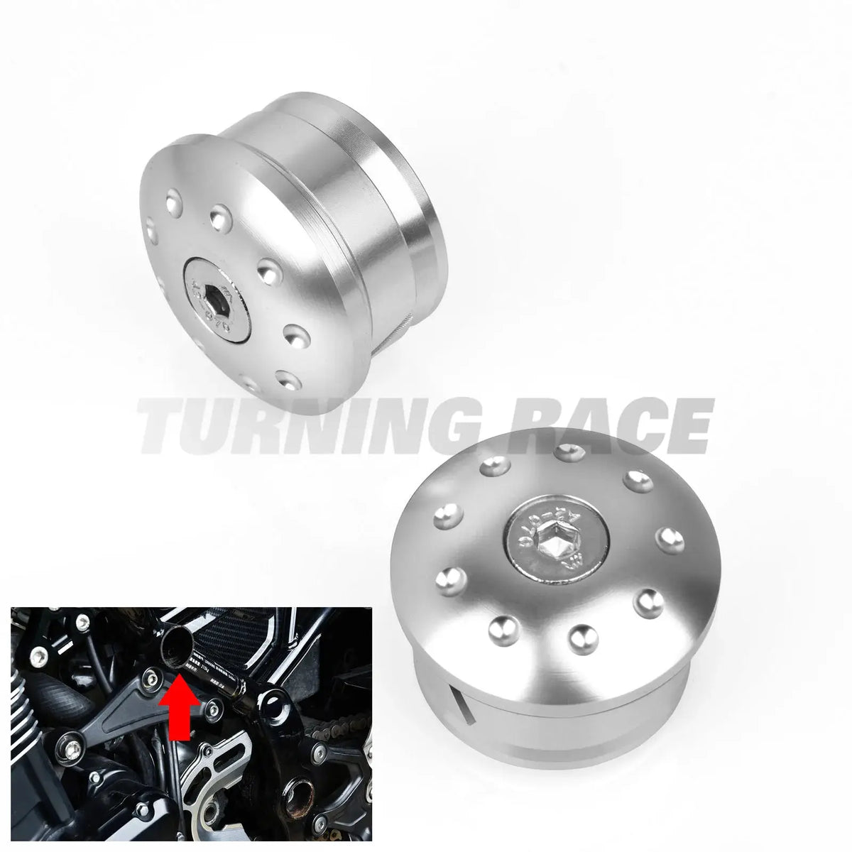 Frame Hole Plug Kit for Kawasaki Z900RS / CAFE / SE 2018–2026 CNC Aluminum Frame Guard Insert Cap Cover Accessories by InterCyprus Trading Ltd