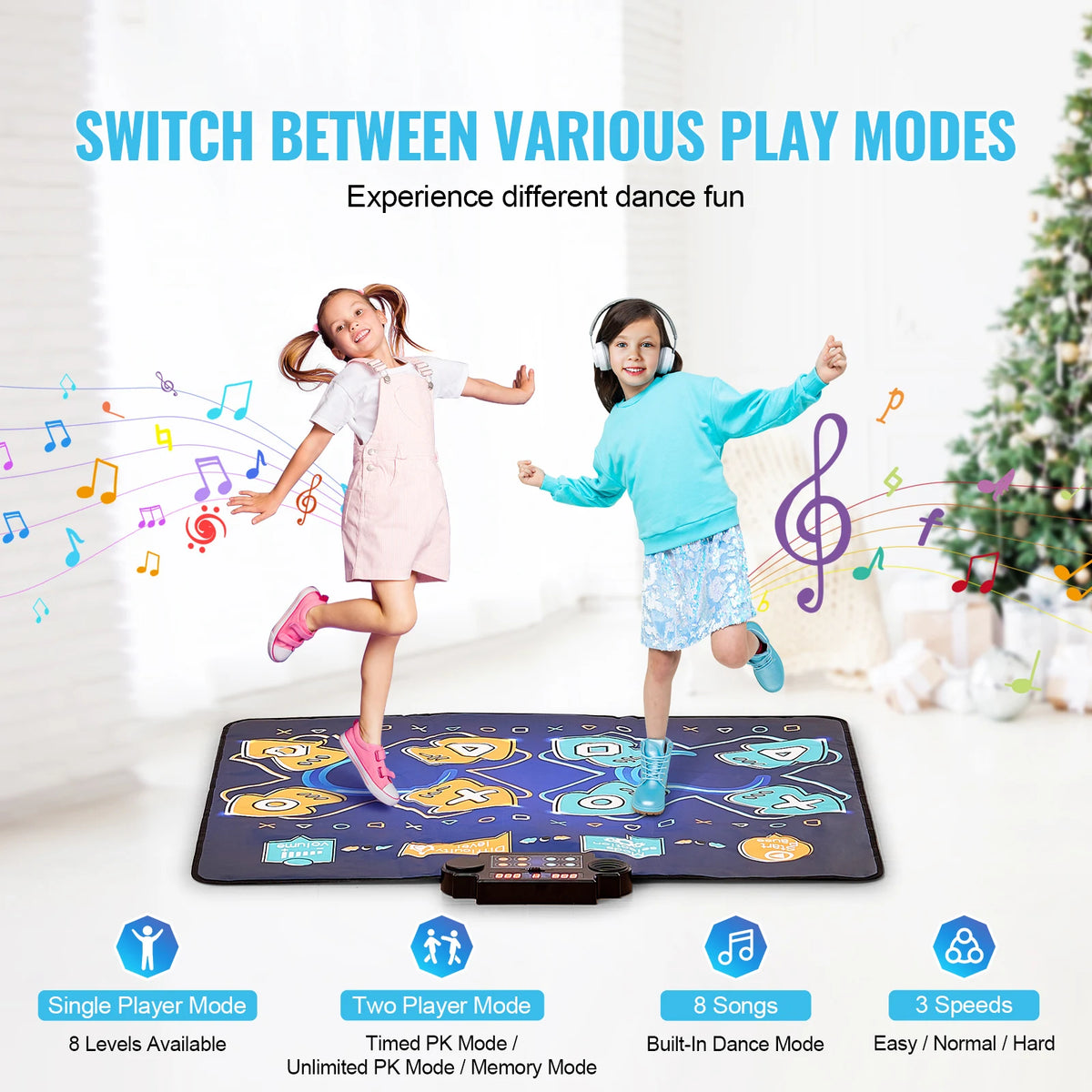 SucceBuy Kids Electronic Dance Mat &ndash; Two Player Modes