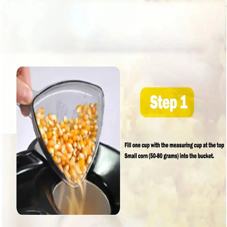 Mini Electric Popcorn Maker Fully Automatic Home Kitchen