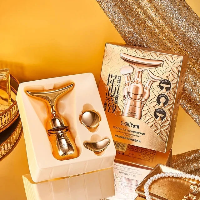 Lanthome 3-in-1 Facial Lifting &amp; Massage Device Gold