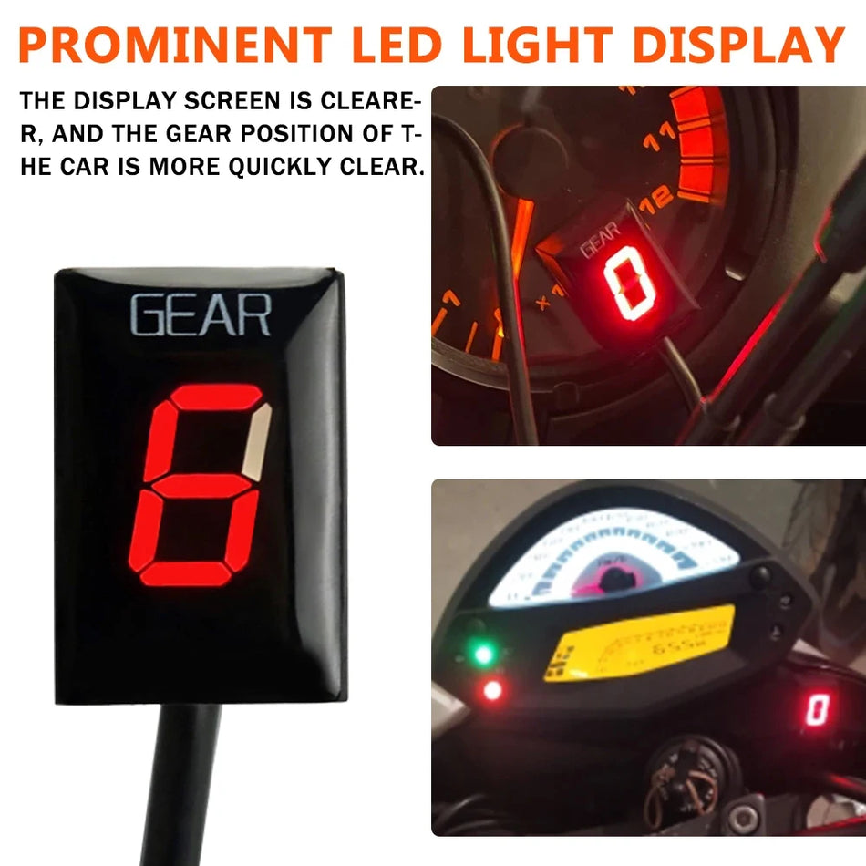Yamaha gearindikator med LED-display til FZ1 FZ8 FZ16 R1 R6 ABS