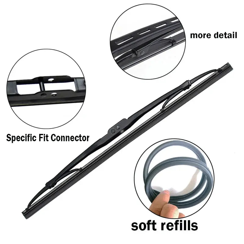 Misima Windshield Windscreen Wiper Blades For Kia Sorento MK1 2002 - 2009 Front Rear Window Set 2003 2004 2005 2006 2007 2008 by InterCyprus Trading Ltd